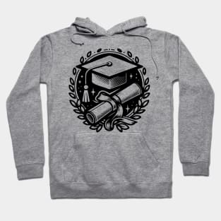 Classic Mortarboard and Diploma Hoodie